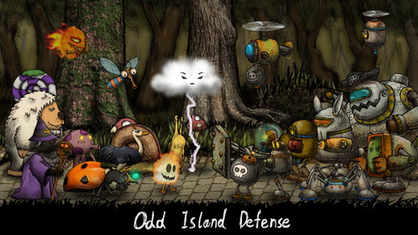 絵本のような世界観の横スクロールディフェンスゲーム Odd Island Defense Isuta イスタ おしゃれ かわいい しあわせ