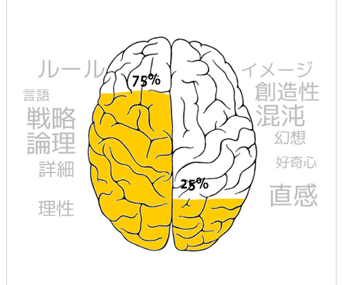 を 鍛える 左脳