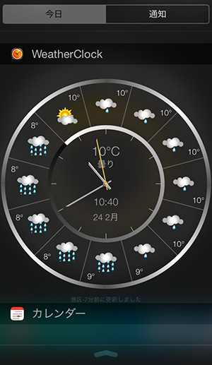 1時間毎の天気予報をウィジェットに表示するアプリ Weather Clock Widget Isuta イスタ 私の 好き にウソをつかない