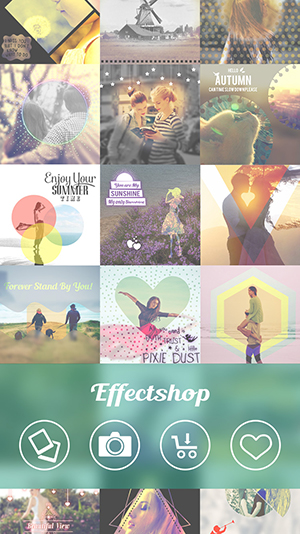 フレームを駆使したオシャレな写真加工ができるアプリ Effectshop