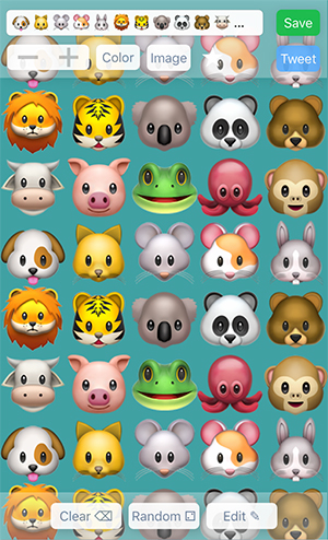 Iphoneの絵文字パターン壁紙が作れるアプリ Emoji Wallpaper が超かわいい Isuta イスタ おしゃれ かわいい しあわせ