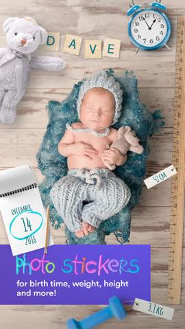 今日の無料アプリ 1円 無料 赤ちゃん専用の写真加工アプリ Baby Moments 他 2本を紹介 Isuta イスタ 私の 好き にウソをつかない