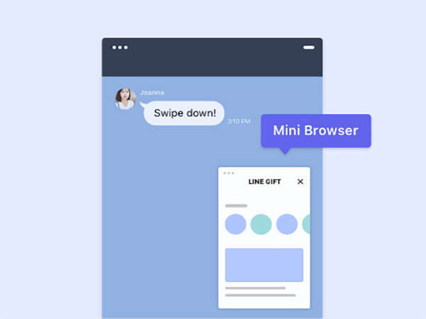 Line トーク画面でウェブページを小さく表示できる ミニブラウザ 機能がios限定でお試し可能に Isuta イスタ おしゃれ かわいい しあわせ