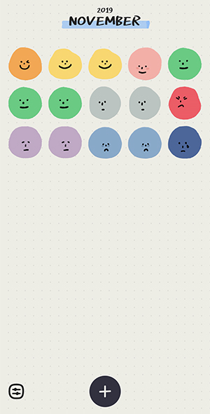 今日はこんな気持ちになった を表情で記録 かわいくメンタル管理できるアプリ Mooda Isuta イスタ 私の 好き にウソをつかない