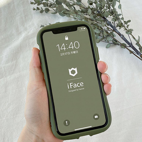 夏・お店屋さん iFace Reflection iPhone 11 クリア ケース カーキ