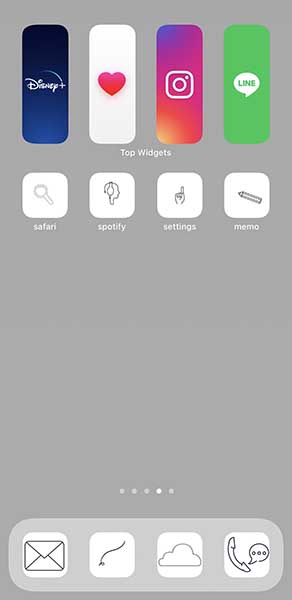縦長のアイコンが並ぶ、新感覚なiPhoneホーム画面を作れるアプリ「Top Widgets」