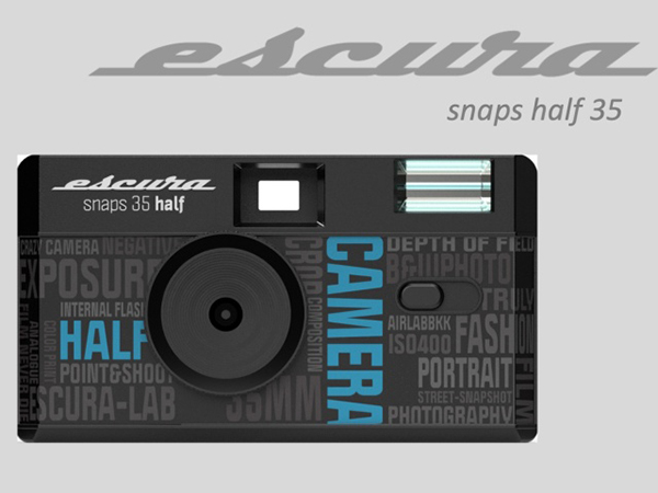 ヴィレッジヴァンガードで販売されている、フィルムカメラ「Escura snap 35 Half」