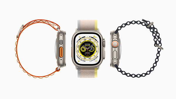 アスリートや冒険家からインスピレーション受け、過酷な環境下でもフルパワーを発揮できるようデザインされた、「Apple Watch Ultra」が新登場