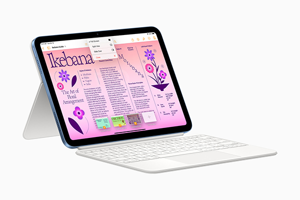 「iPad」向けに開発された、「Magic Keyboard Folio」と組み合わせて使用