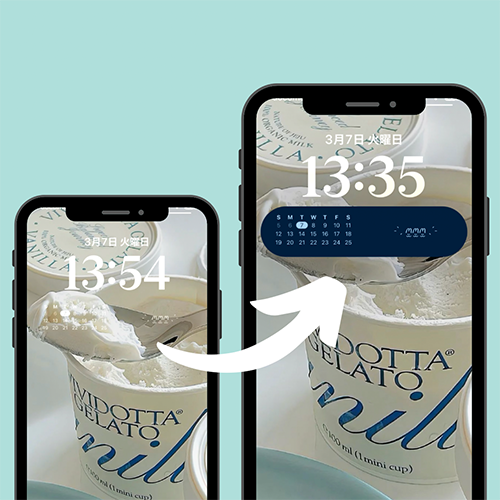 壁紙アプリ「Morfic」でカスタマイズしたiPhoneロック画面