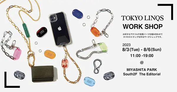 スマホアクセサリーブランド「TOKYO LINQS（トウキョウリンクス）」が、渋谷MIYASHITA PARKでポップアップを開催