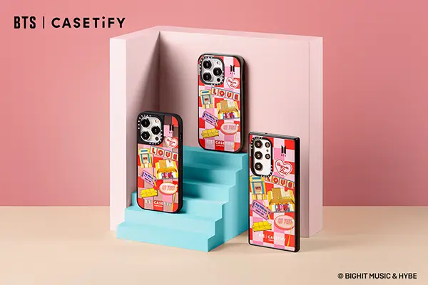 BTSとCASETiFY（ケースティファイ）コラボコレクションのスマホケース「BTS Boy With Luv Checkered Case」