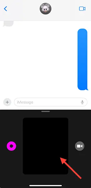 iPhone「メッセージ」アプリのDigital Touchを操作する画面