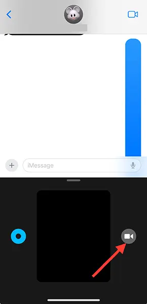 iPhone「メッセージ」アプリのDigital Touchを操作する画面