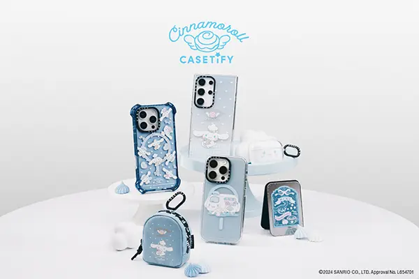 グローバルライフスタイルブランド「CASETiFY（ケースティファイ）」とサンリオキャラクターズ「シナモロール」のコラボレーションテックアクセサリー