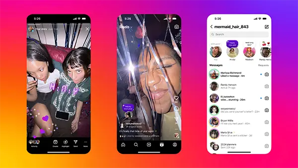 「Instagram」のストーリー操作画面