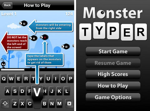 Monster Typer ゲーム感覚でタイピング練習 ローマ字入力派の方に