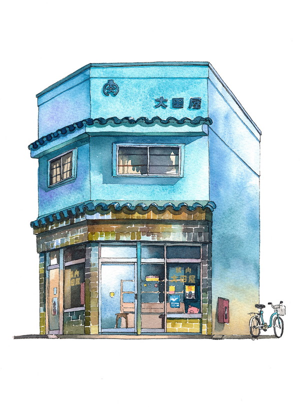 外国人イラストレーターが描いた東京の 古い建物 がノスタルジックでステキ Isuta イスタ おしゃれ かわいい しあわせ