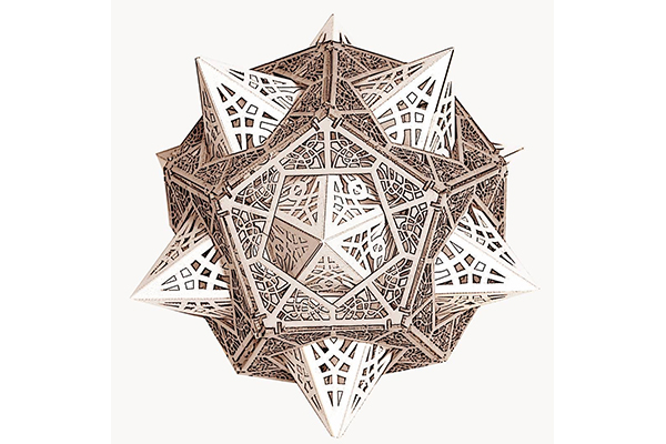 自分でつくるから楽しい♩幾何学模様がオシャレな3Dオブジェが美しい