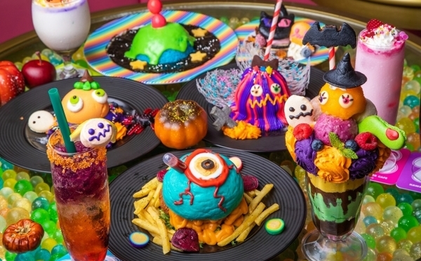 レインボーメニューが大集合！KAWAII MONSTER CAFE原宿、今年のハロウィンは「派手カワイイ」