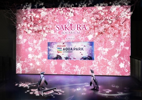 「ペンギンお花見」も初開催♩マクセルアクアパーク品川×ネイキッドの春イベントで海の世界の桜を体験♡