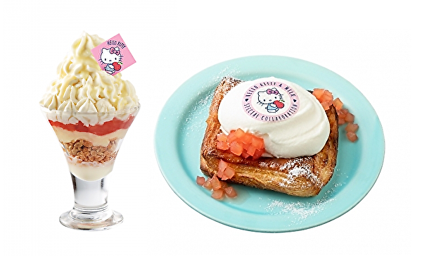 キティちゃんが生クリーム専門店ミルクにやってくる♡キュートなコラボメニューが1か月限定で登場♩