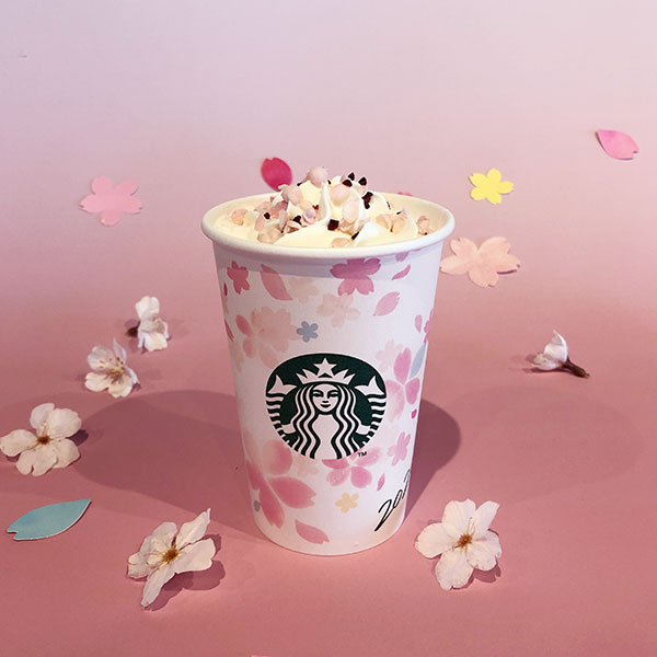 この季節を待ってました♡スタバ新作はさくら ミルクプリン フラペチーノ。今年限定のカップも見逃さないで