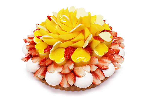 旬のいちご「恋みのり」とマンゴーがどっさり。「カフェコムサ」にホワイトデー限定ケーキがお目見えします！