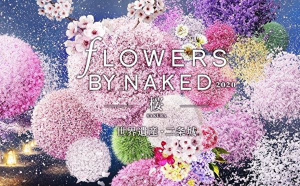 夜桜×光のアートの幻想空間にうっとり♡京都二条城で「FLOWERS BY NAKED 2020」が開催されます♩