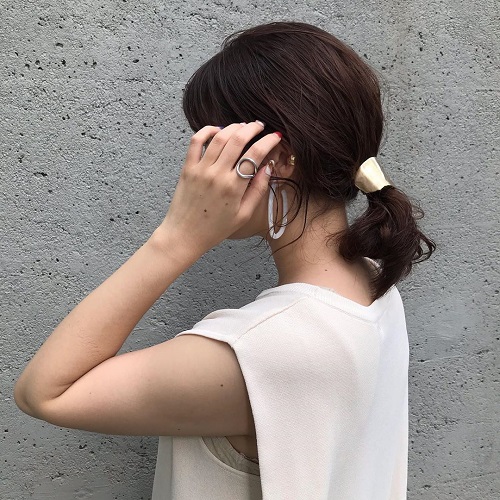 ヘアアクセ Ron ソウヘアピアス シルバー PLUIEの通販 by Jinm｜ロン