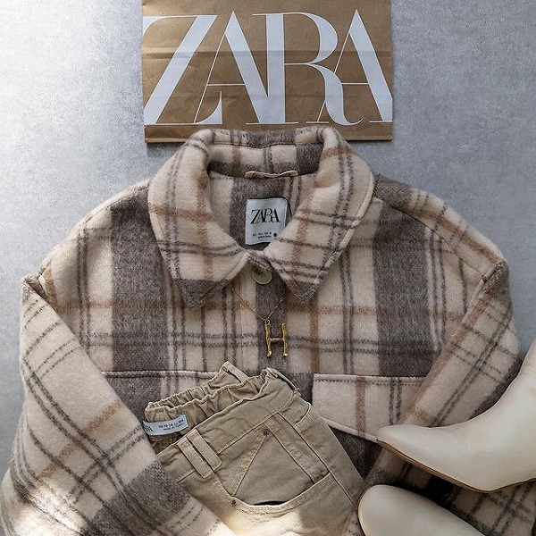ZARA チェック柄シャツジャケットジャケット 美品