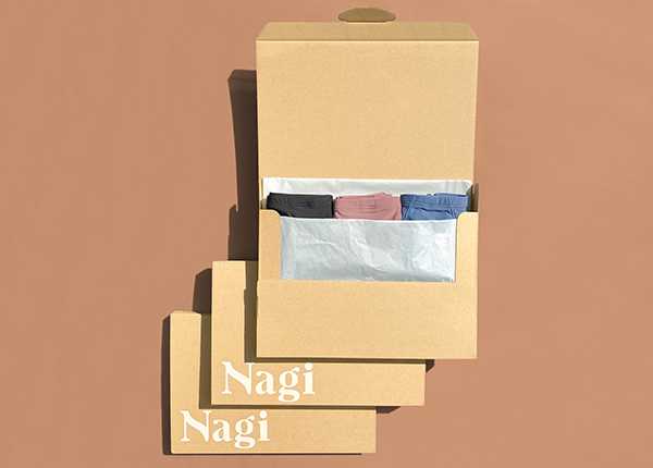 生理期間中も1枚で過ごせちゃう「Nagi」の吸水ショーツ。購入時にエコな簡易包装も選べるようになりました