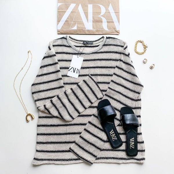 お気に入り】 ZARA サマーニットセーター