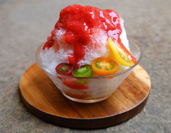 “野菜かき氷”って？京都「本日の」に登場する見た目にも美しい珍スイーツが美味しそうなんです