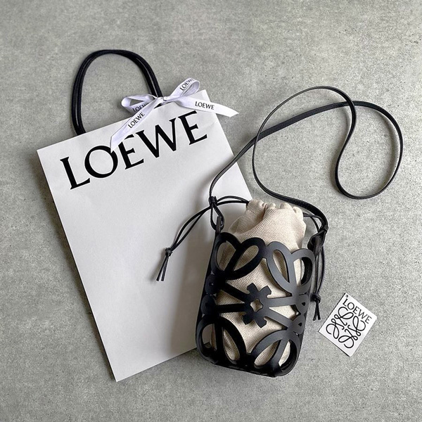 【良品！✨】LOEWE ロエベ ショルダーバッグ ポシェット アナグラム 刺繍