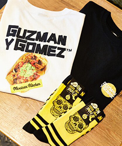 GYGコラボTシャツ「Guzman.G TEE（白/黒）」「GYGオリジナル靴下」