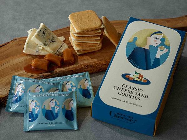 「Now on Cheese♪」の「クラシックチーズサンド・カラメル＆ゴルゴンゾーラ」