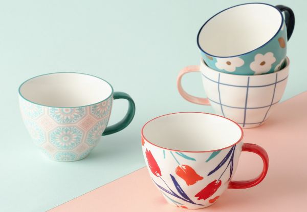 フランフランの“色々皿”シリーズの新デザインのマグカップ