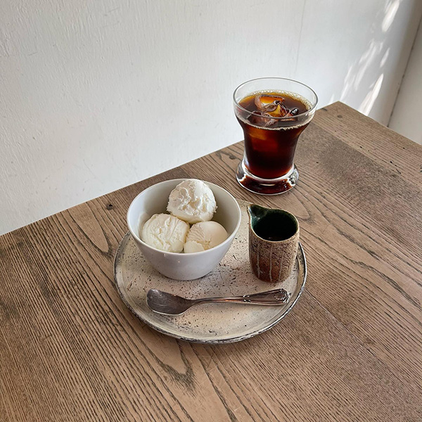 喫茶hirayaのアフォガード