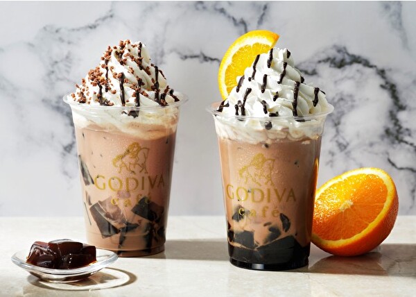 GODIVA café、新メニュー「飲むスイーツ コーヒーゼリーinカカオミルク」「飲むスイーツ コーヒーゼリーinカカオオレンジ」