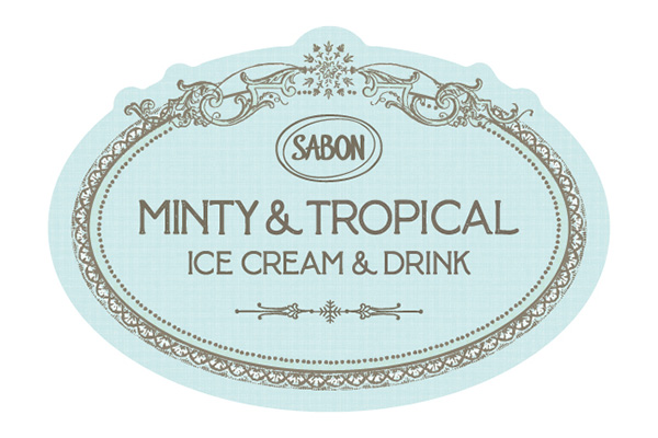 SABONの期間限定ショップ「MINTY ＆ TROPICAL ICE CREAM ＆ DRINK」