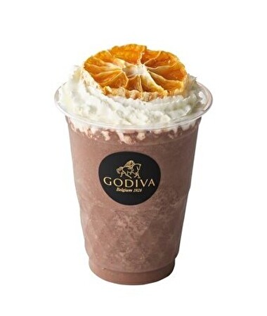 GODIVA café Futakotamagawa、店舗限定メニュー、ショコリキサー 和歌山みかんダークチョコレート