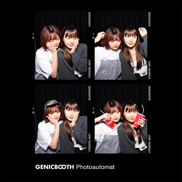 「GENICBOOTH」のセルフフォトブース「GENICBOOTH Photoautomat」で撮影したプリクラ