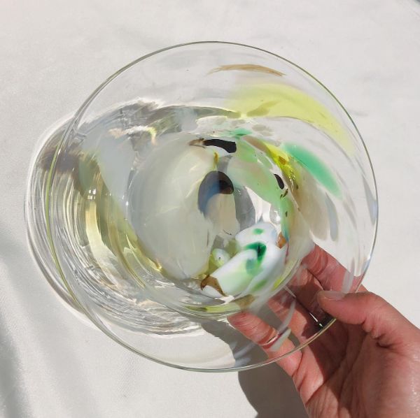 「en.glassdesign（エン グラスデザイン）」のクリアなお皿