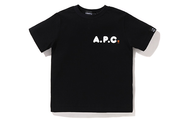 「BAPE」と「A.P.C.」のコラボアイテム「BAPE × A.P.C. MILO ON APC WIDE TEE」