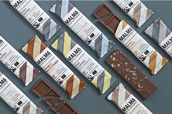 スウェーデンのオーガニックチョコレートブランド「マルメ・ショコラファブリック」の「スモールチョコレートバー」