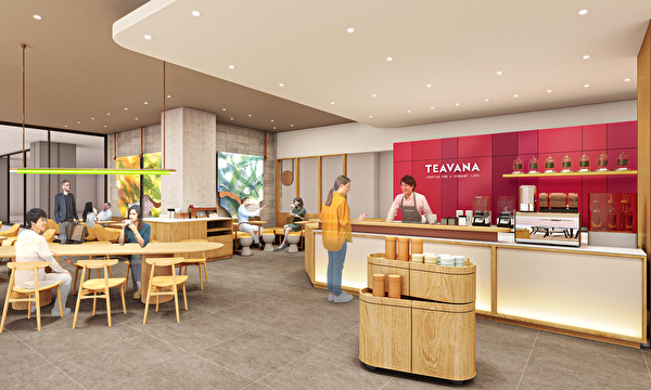 スターバックス ティー＆カフェの新店舗「恵比寿ガーデンプレイス センタープラザB1店」の店内イメージ