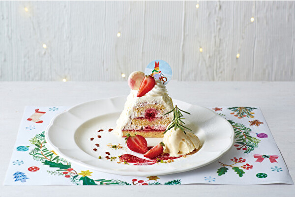 アフタヌーンティー・ティールームのクリスマス限定メニュー、4店舗限定「クリスマスのホワイトショートケーキ」