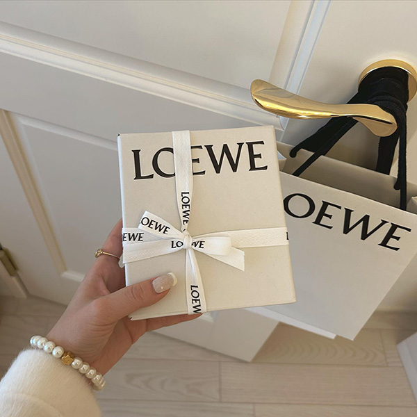 LOEWEの箱とショッピングバッグ