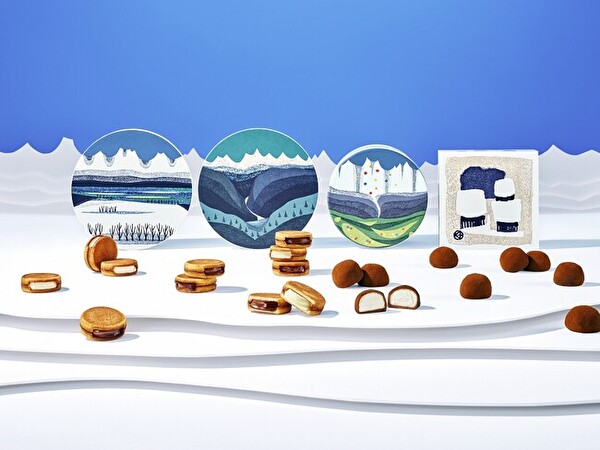 北海道発・冬季限定スイーツ「SNOWS」のサンドクッキーとスノーボール